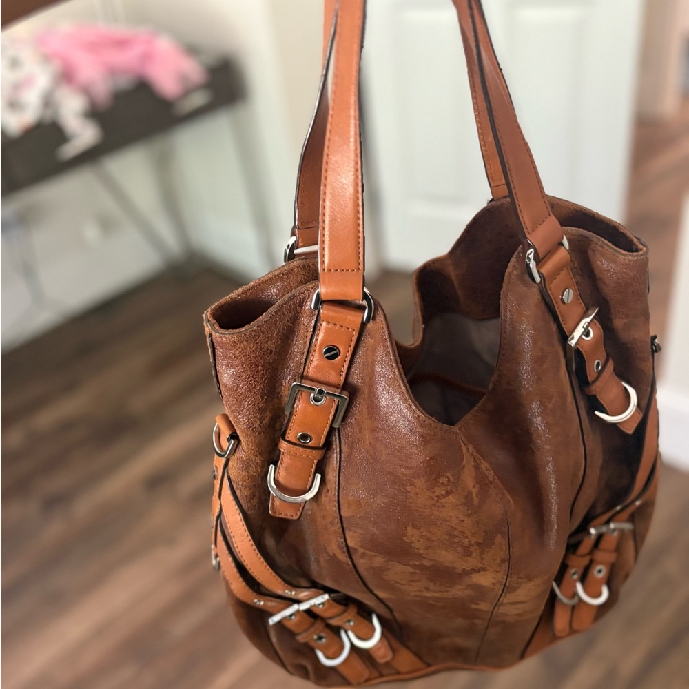 Michael Kors Brown Leather Shoulder Bag